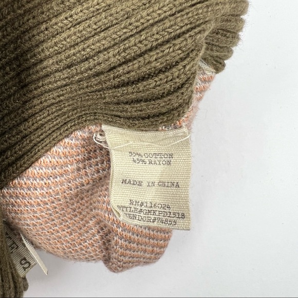 BKE Buckle Animal Print Raw Hem Open Cardigan Sweater S FLAW - Picture 9 of 9